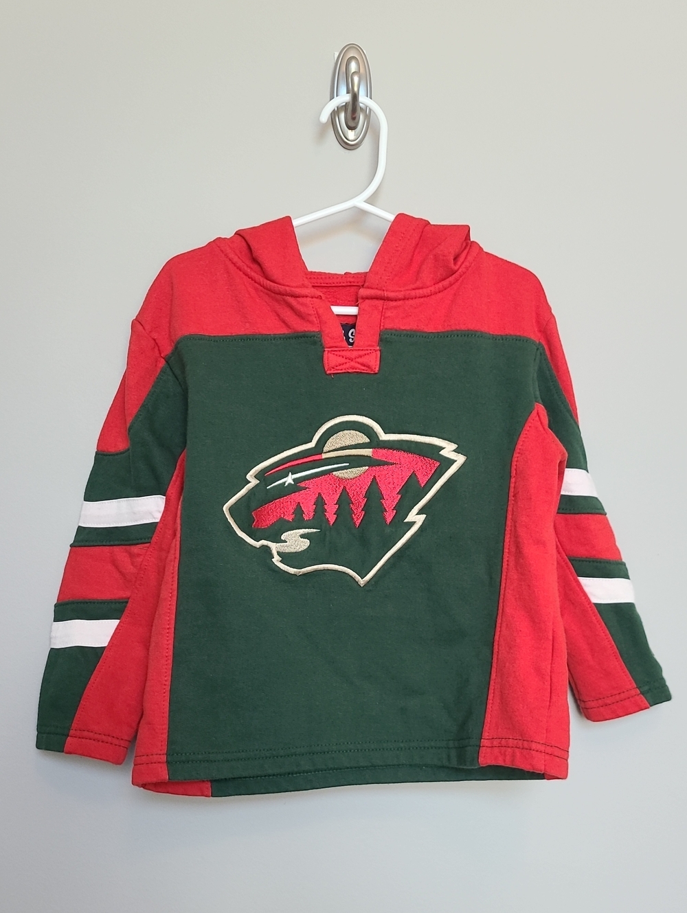 NHL Minnesota Wild Hoodie Kids 3T Red Green